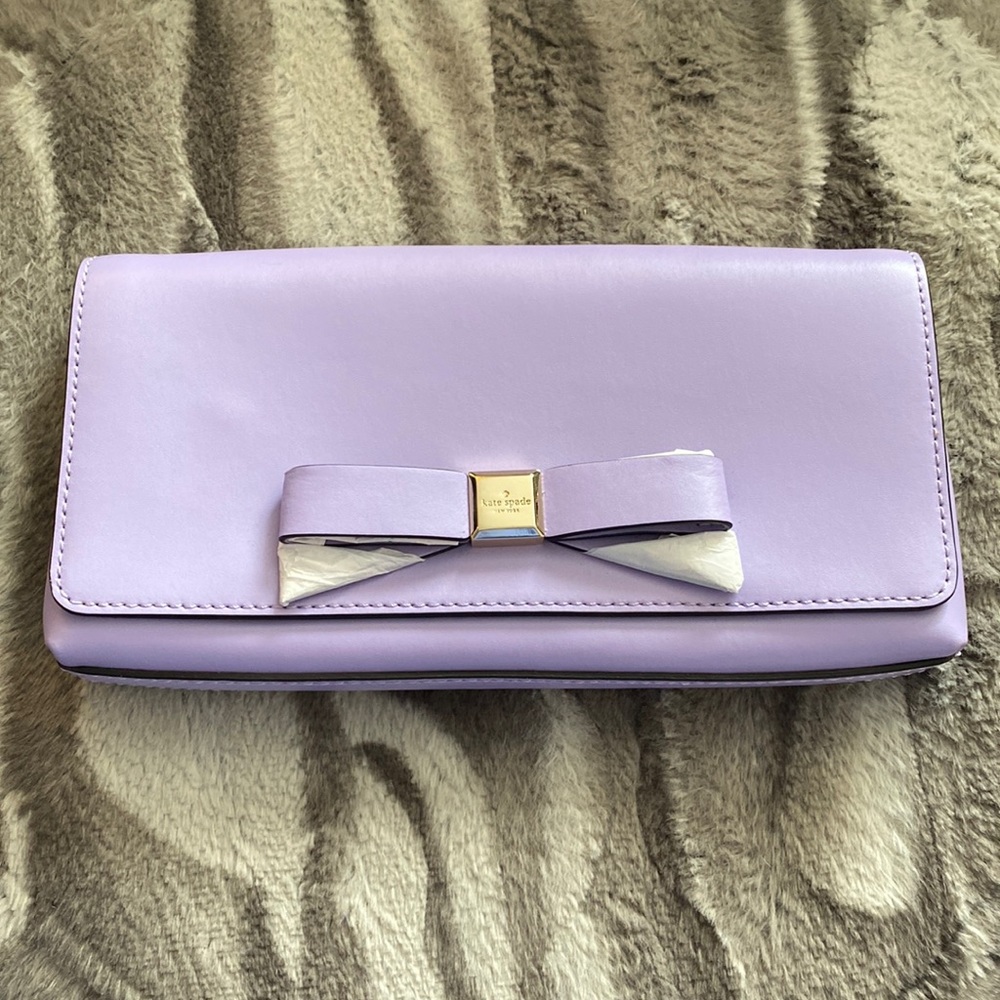 Kate Spade lavender clutch purse